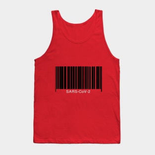 Coronavirus, quarantine, social distance barcode Tank Top